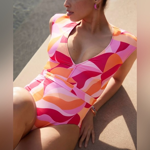 SANCTUARY CAP SLEEVE ONE PIECE in Island Pink - Picture 1 of 7